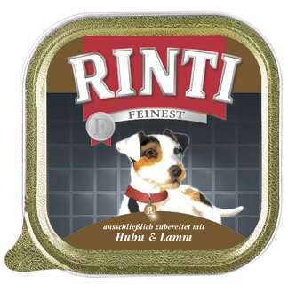 RINTI Hunde-Nassfutter Feinest Geflügel pur Lamm